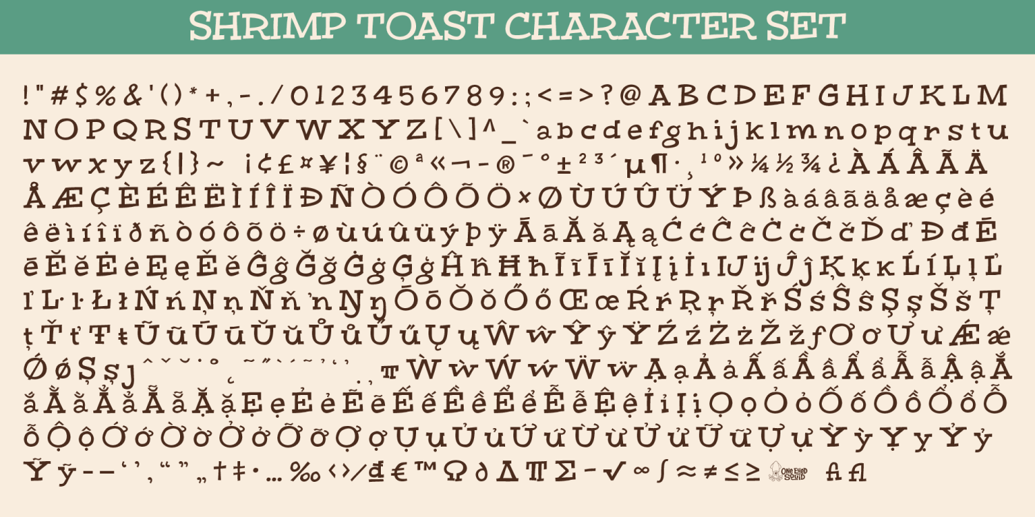 Shrimp Toast Font Poster #1
