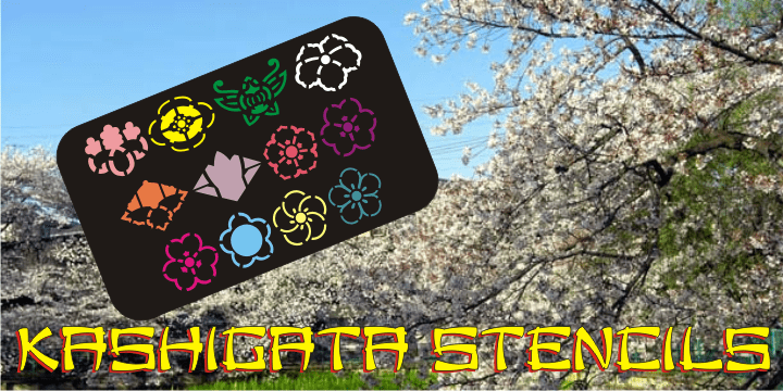 Kashigata Stencils Font Family