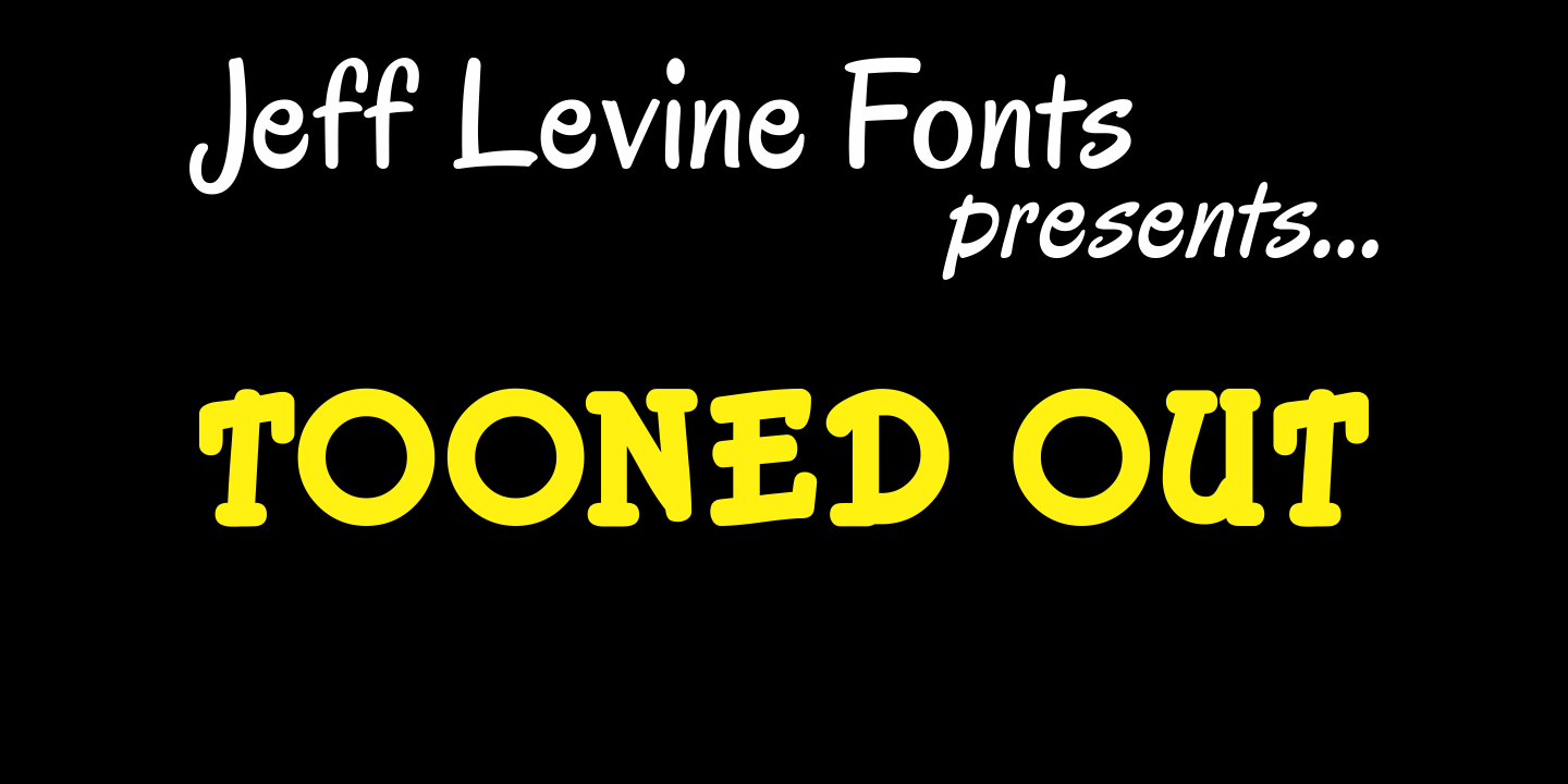 Tooned Out Font Family Poster