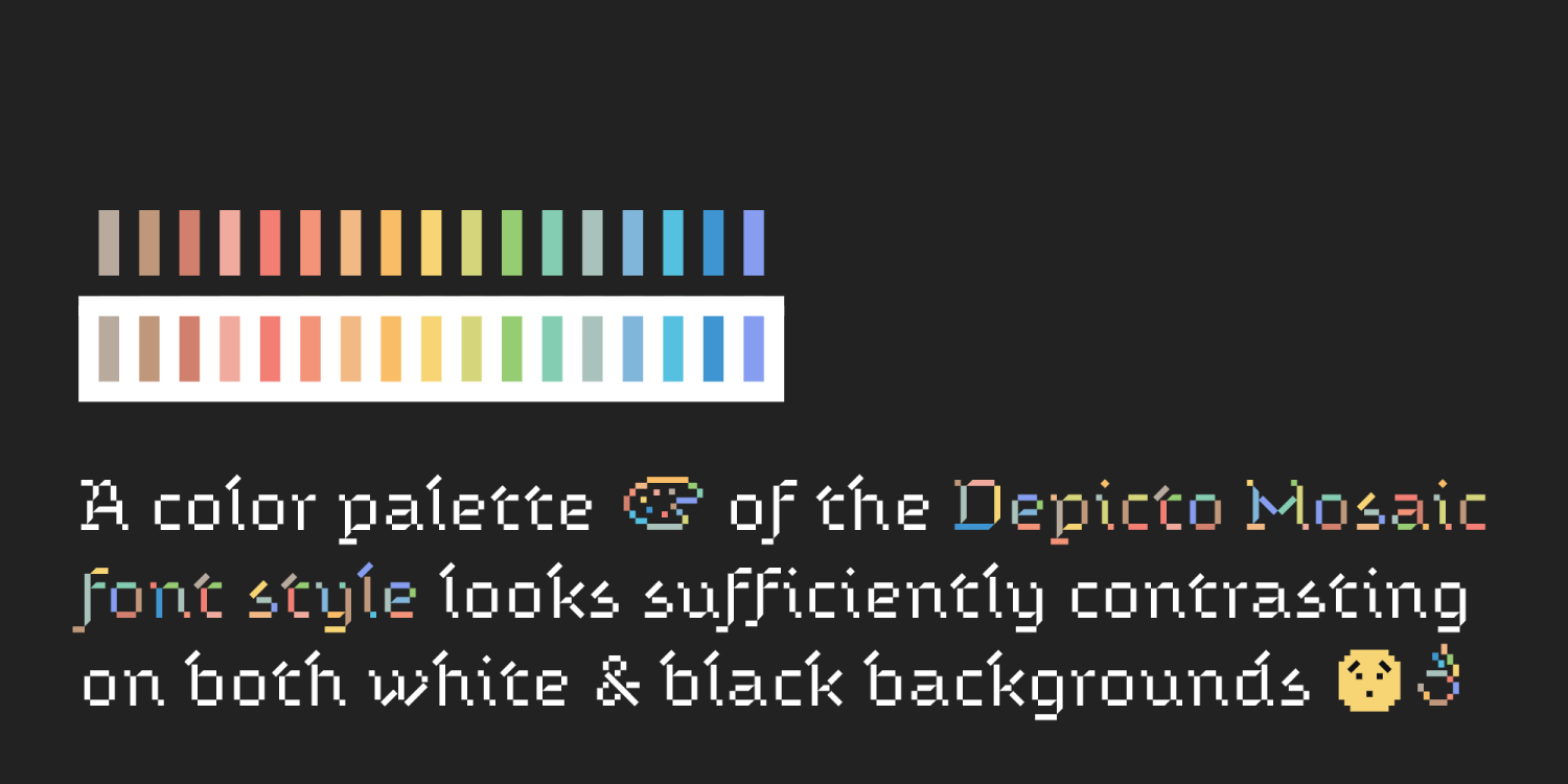 Depicto Font Poster #1
