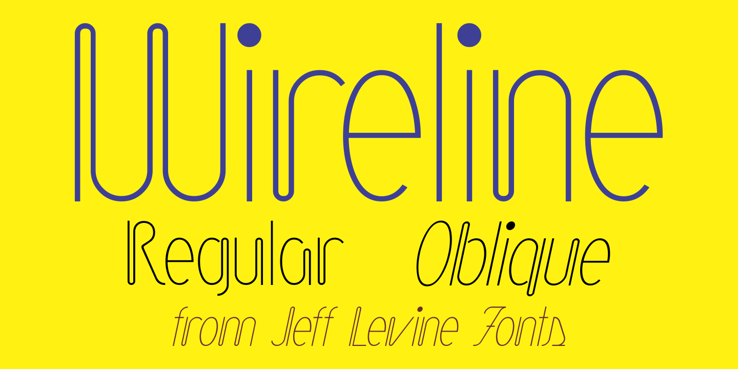 Wireline Font Poster #1