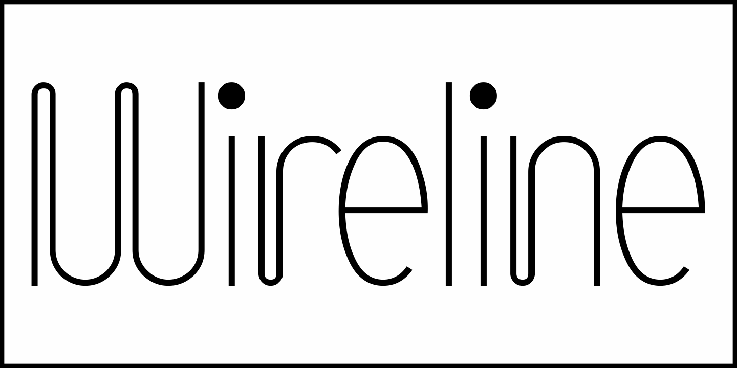 Wireline Font Poster #1