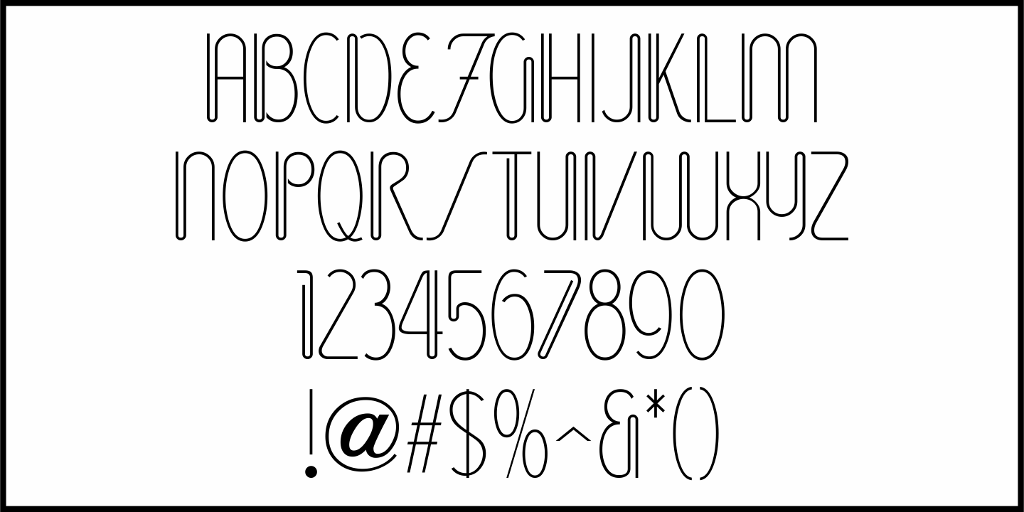 Wireline Font Poster #1