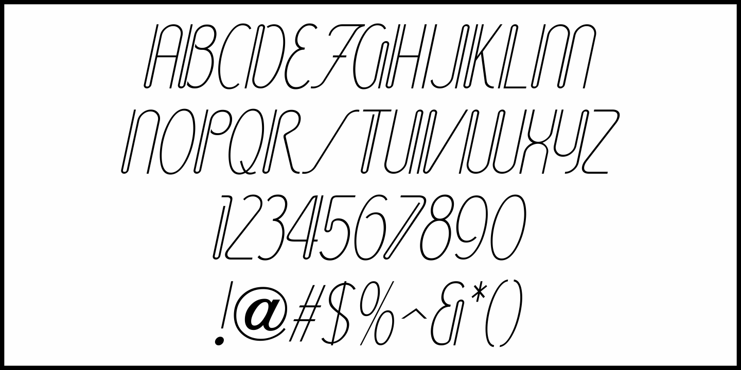 Wireline Font Poster #1