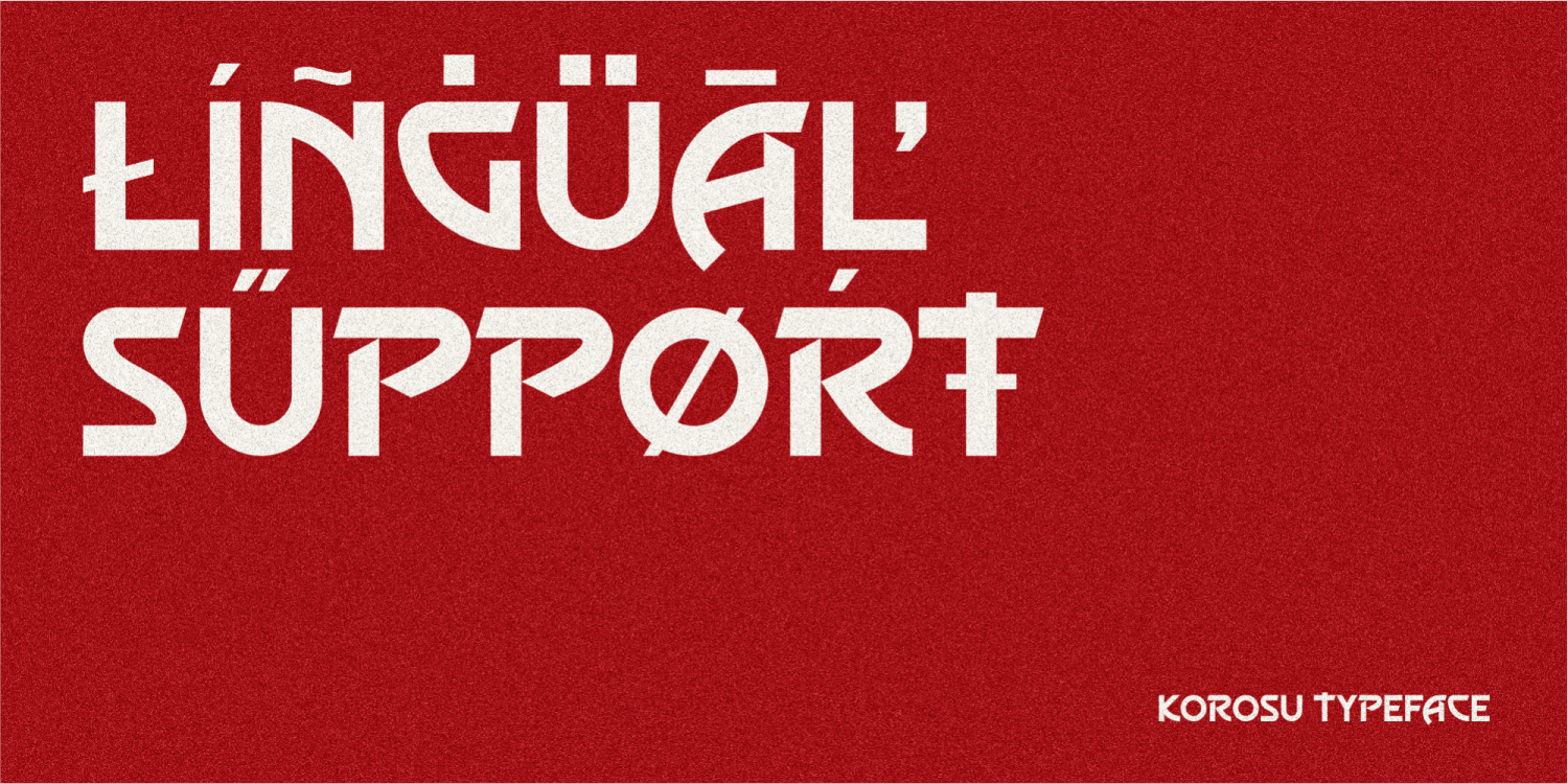 Korosu Font Poster #1
