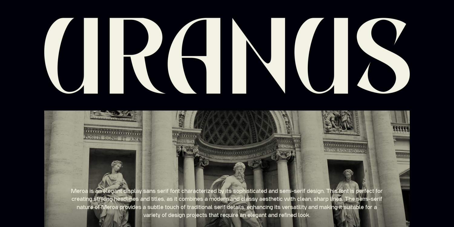Meroa Font Poster #1
