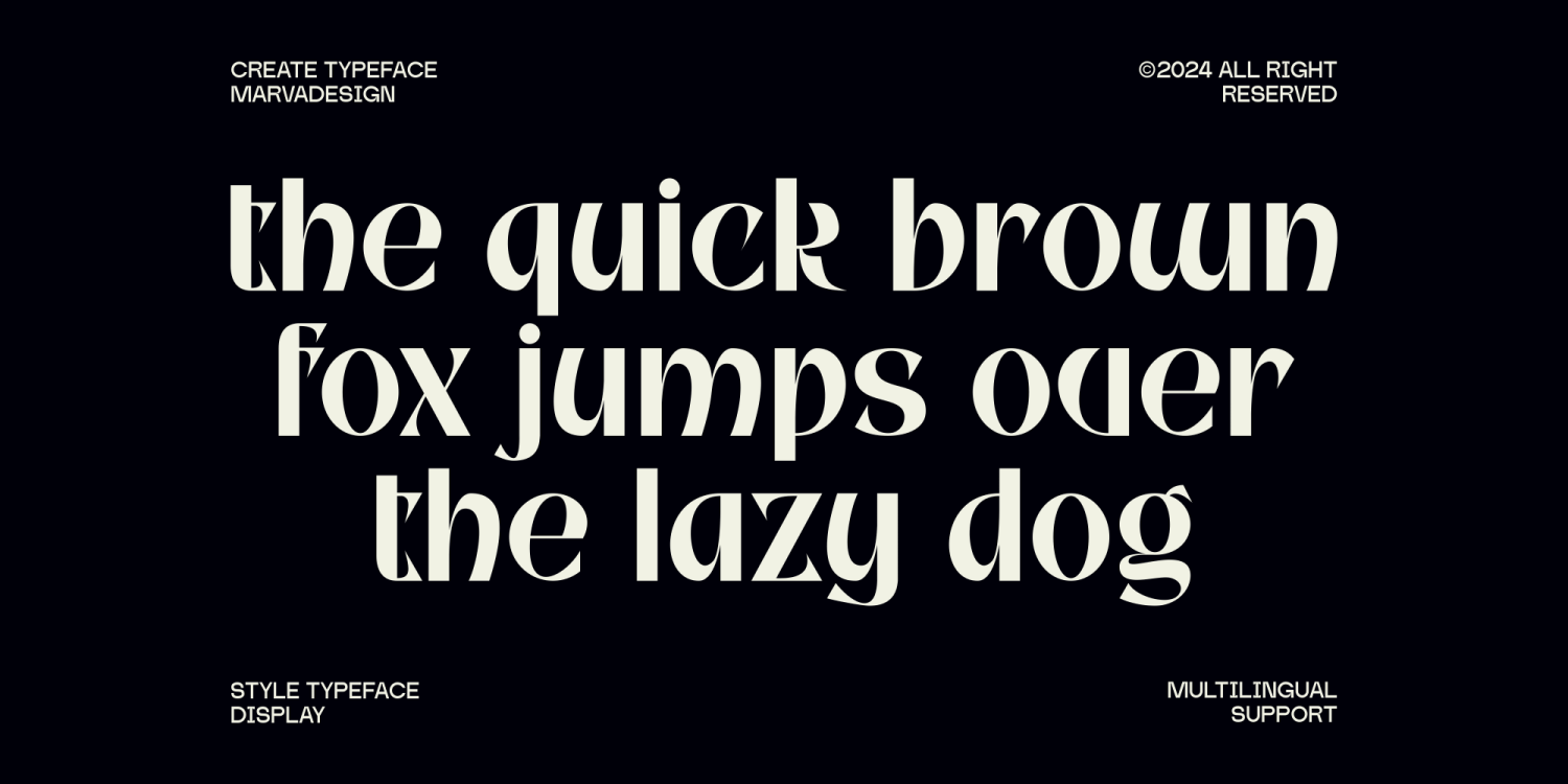 Meroa Font Poster #1