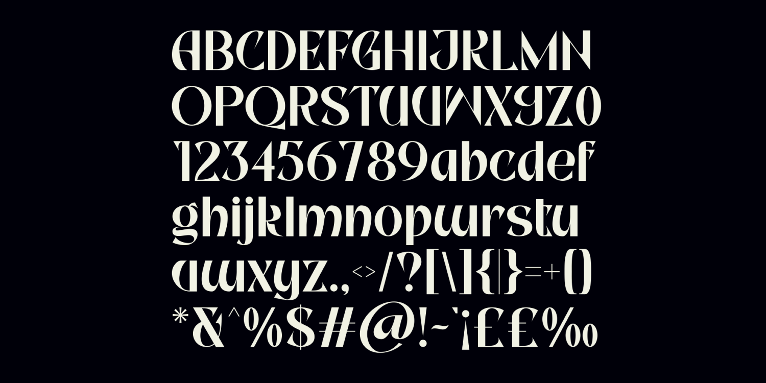 Meroa Font Poster #1