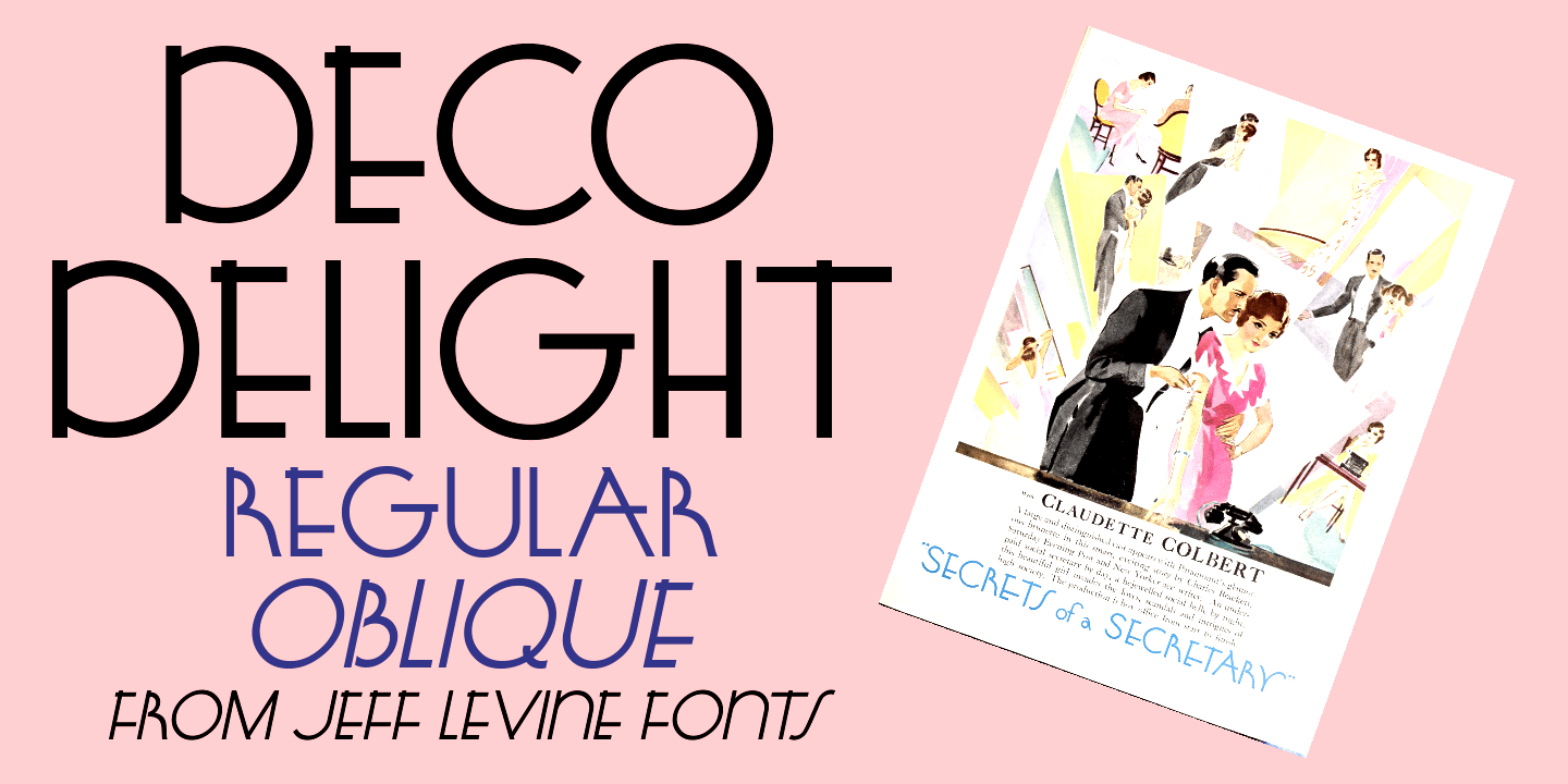Deco Delight Font Poster #1