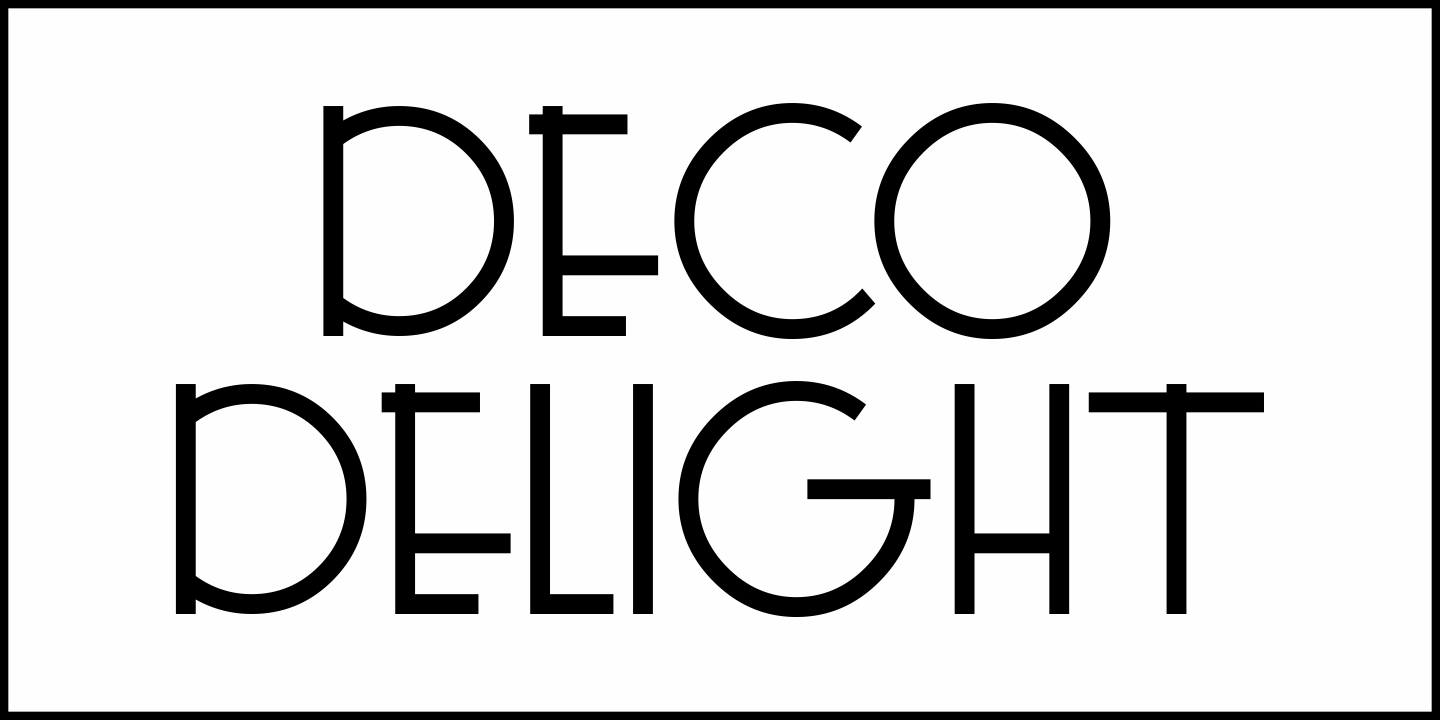 Deco Delight Font Poster #1