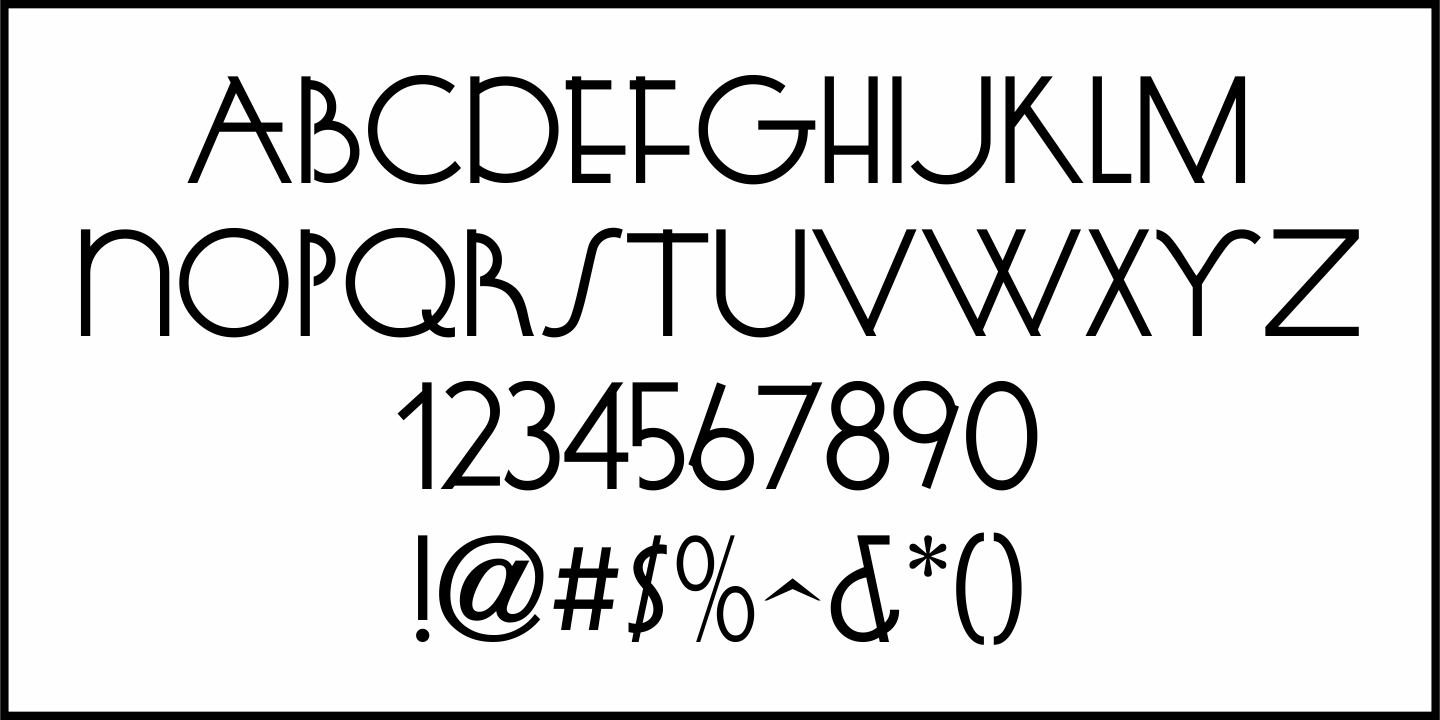 Deco Delight Font Poster #1