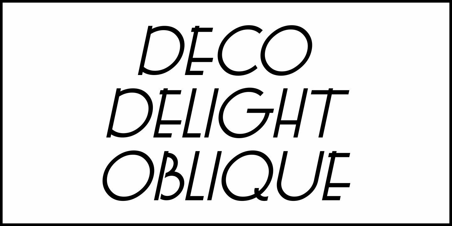 Deco Delight Font Poster #1