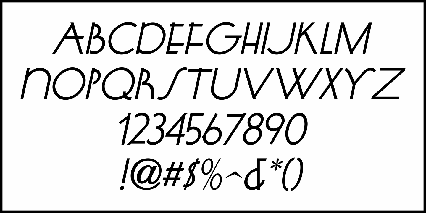 Deco Delight Font Poster #1
