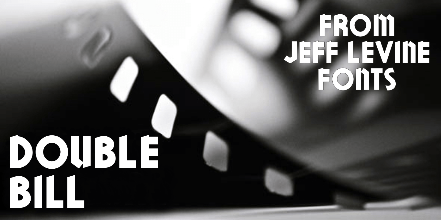 Double Bill Font Poster #1
