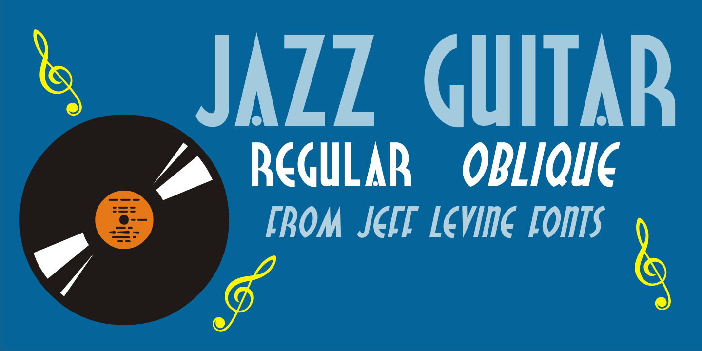 Jazz Guitar Font Family by Jeff Levine Fonts | Font Bros