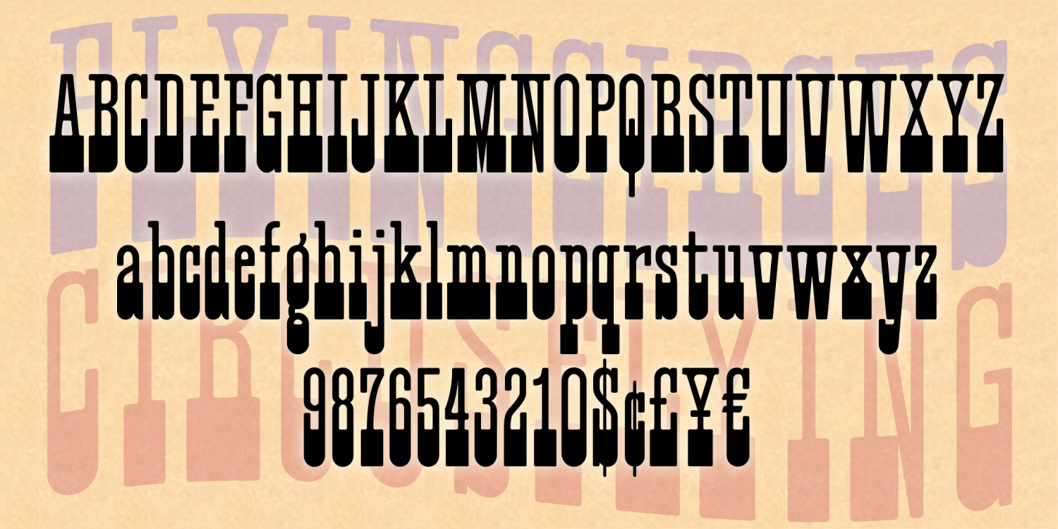 Flying Circus Font Family Poster