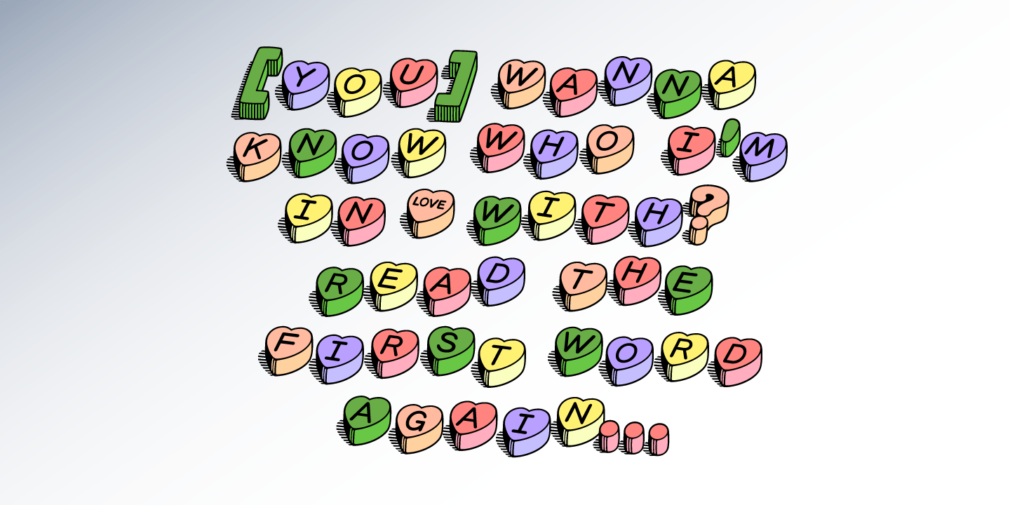 HeartBeats Font Poster #1