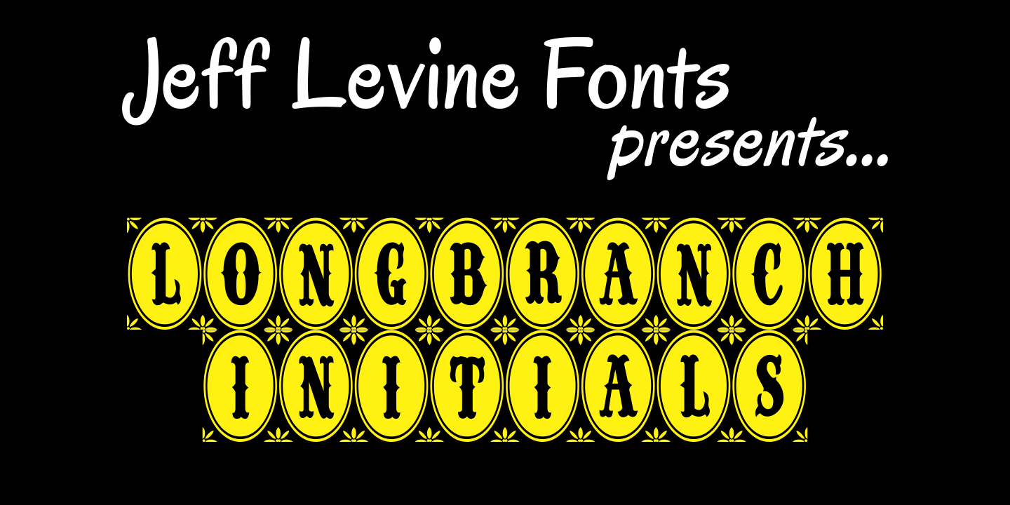Longbranch Initials Font Family Poster