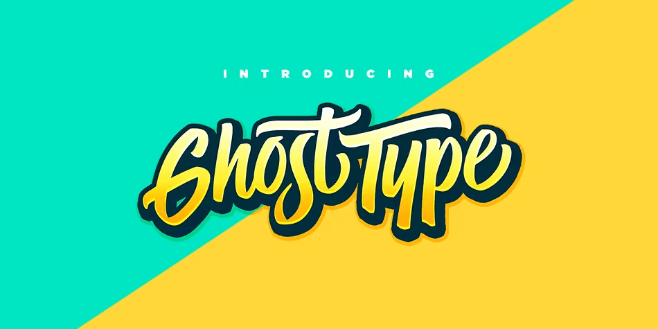 Ghost Type Poster