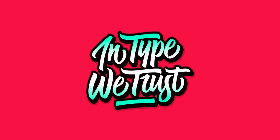 Ghost Type Font Poster #1