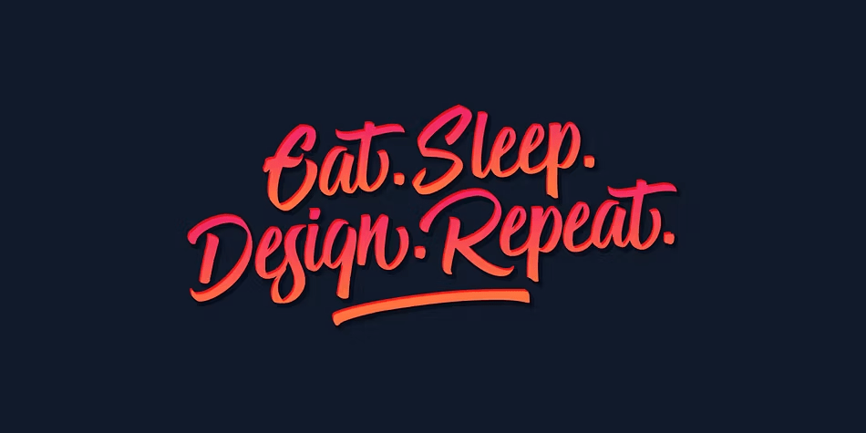 Ghost Type Font Poster #1