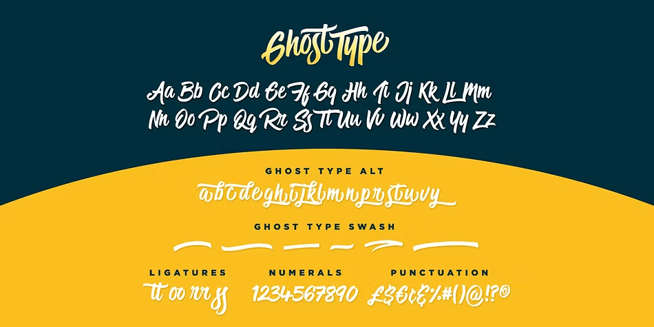 Ghost Type Font Poster #1