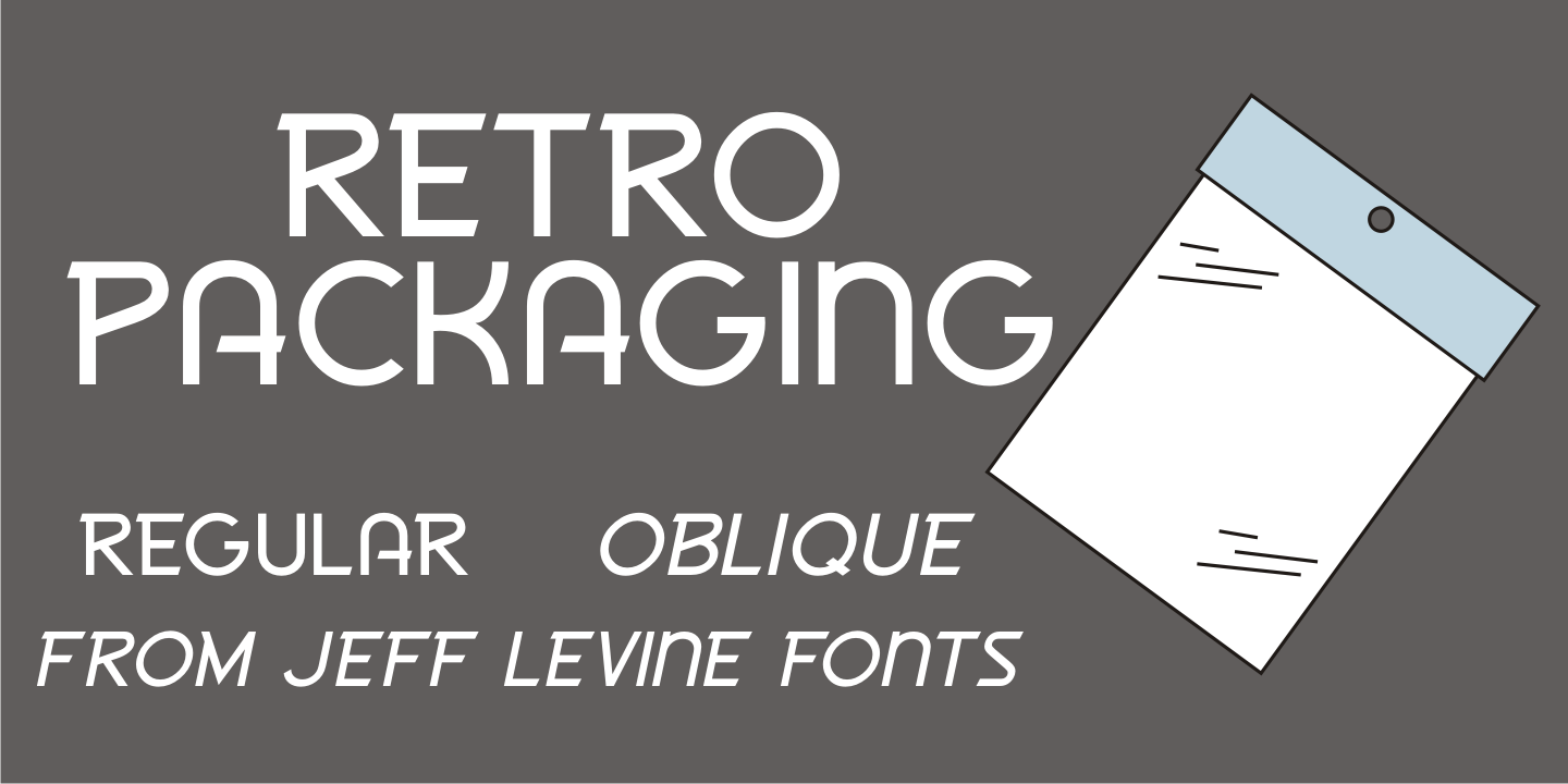 Retro Packaging Font Poster #1