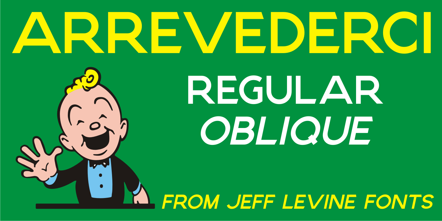 Arrevederci Font Family