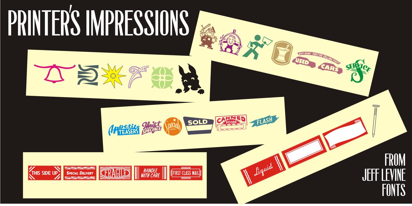 Printers Impressions Font Poster