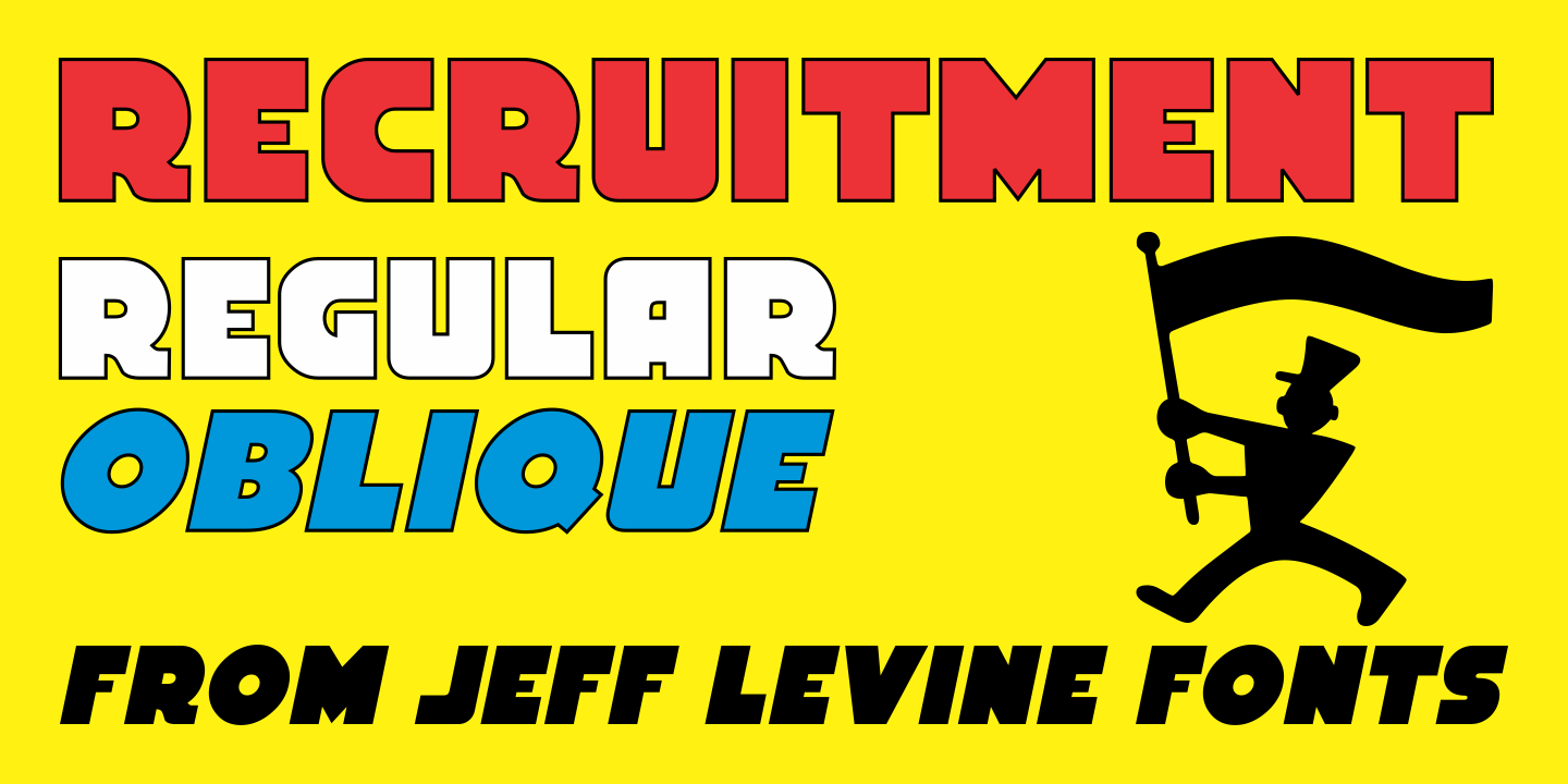 Recruitment Font Family Poster