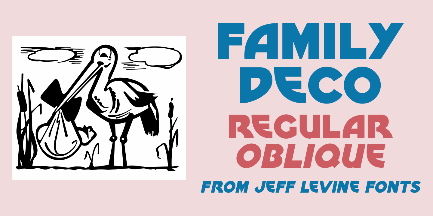 Family Deco Font Poster #1