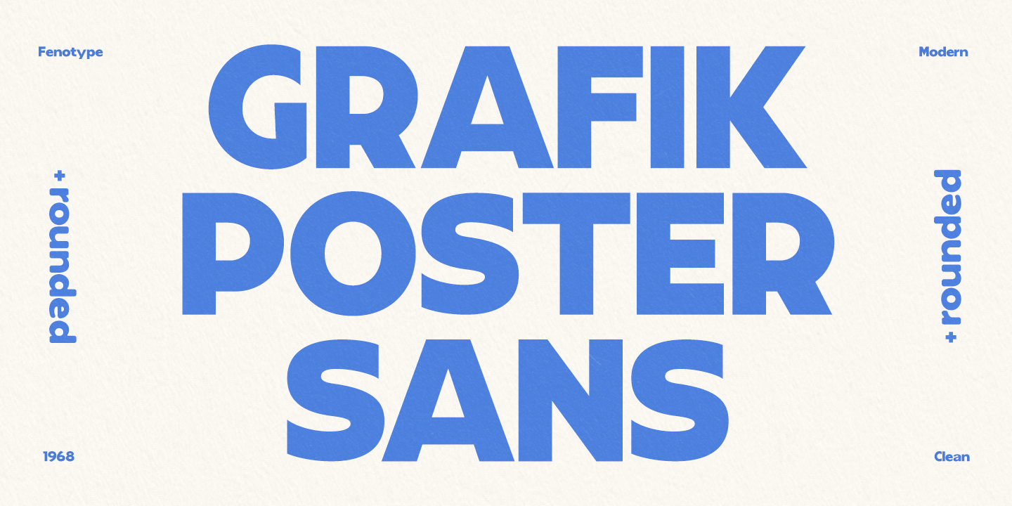 Grafik Poster Font Family Poster