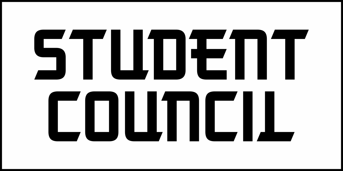 Student Council Font Poster #2