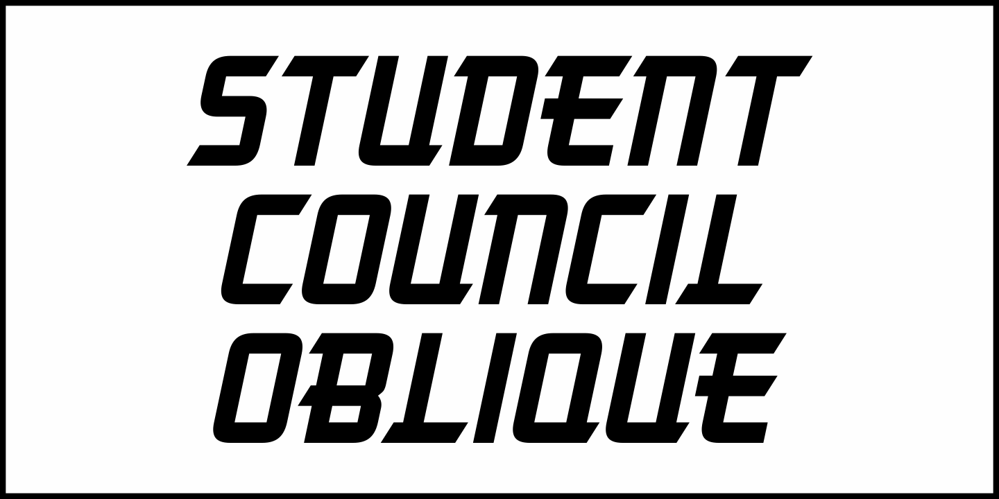 Student Council Font Poster #4