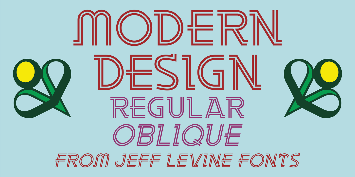 Modern Design Font Family Poster