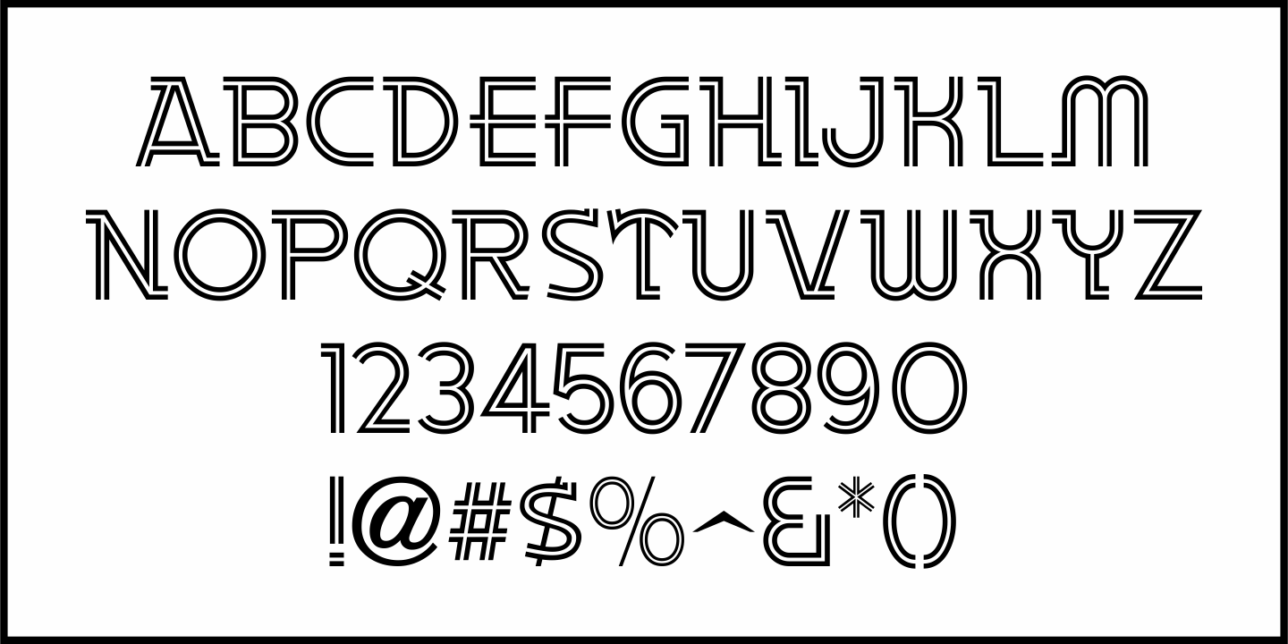 Modern Design Font Poster #3
