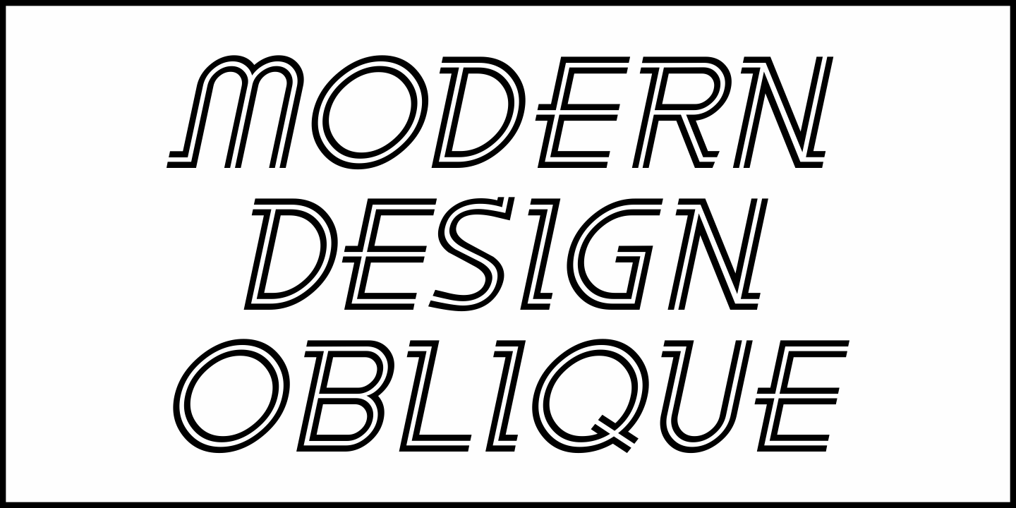 Modern Design Font Poster #4