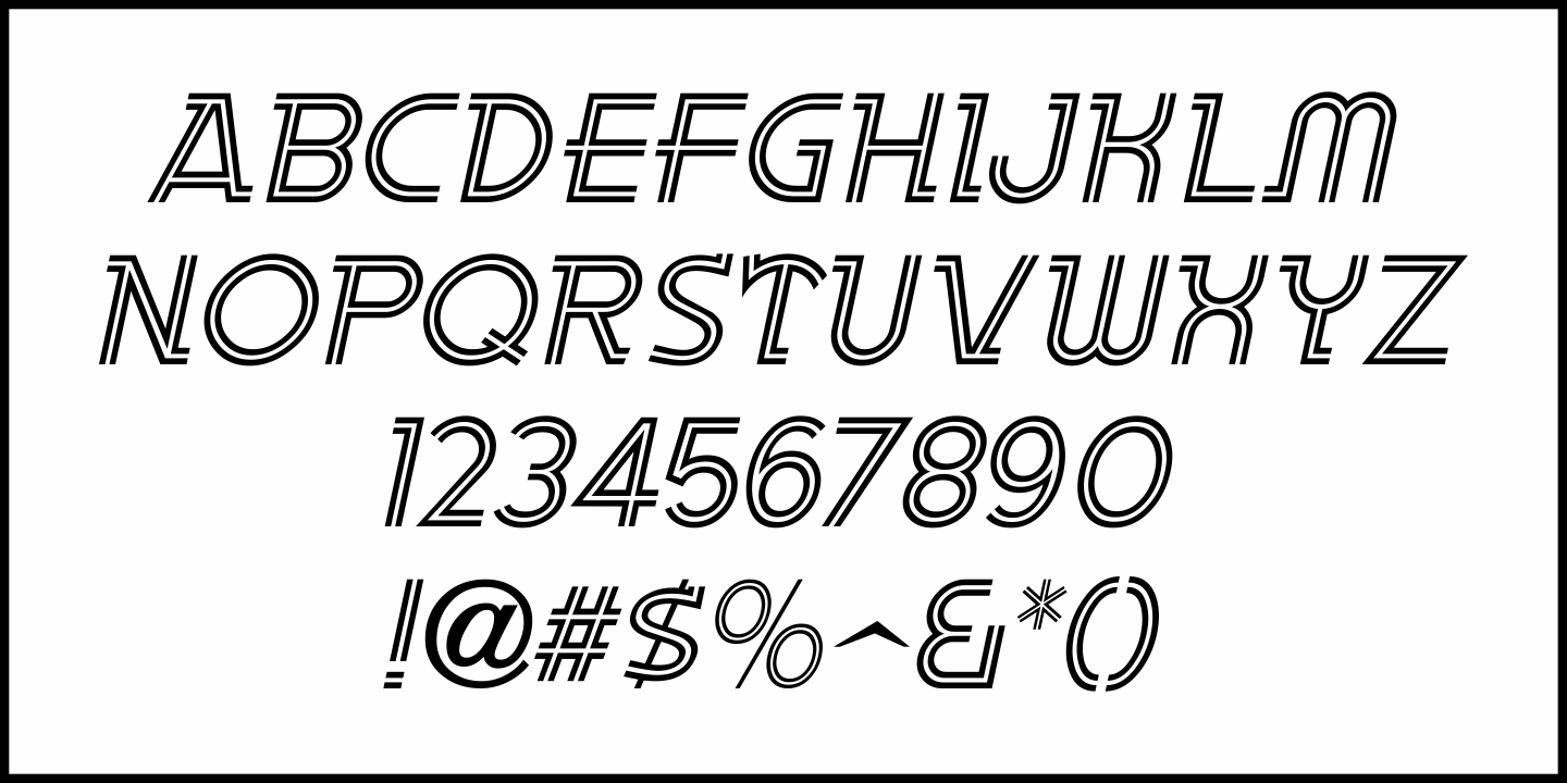 Modern Design Font Poster #5