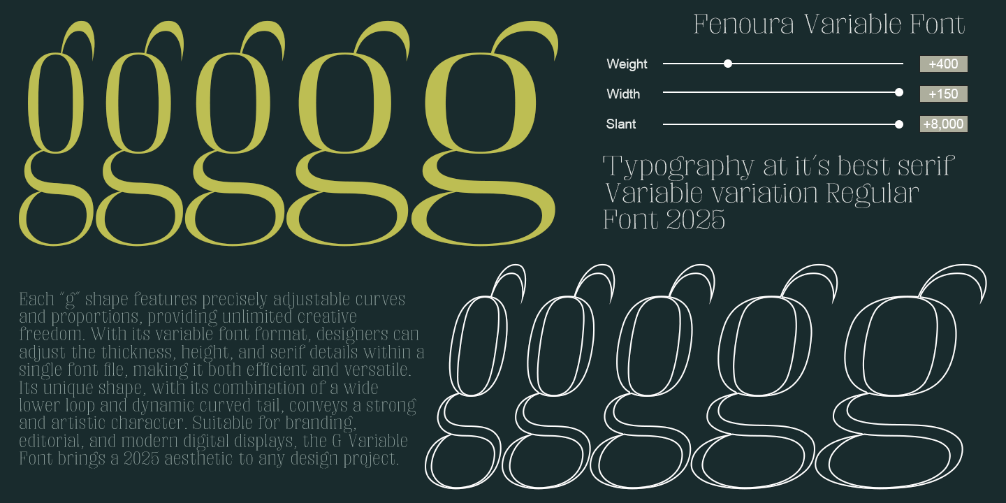 Fenoura Font Poster #8