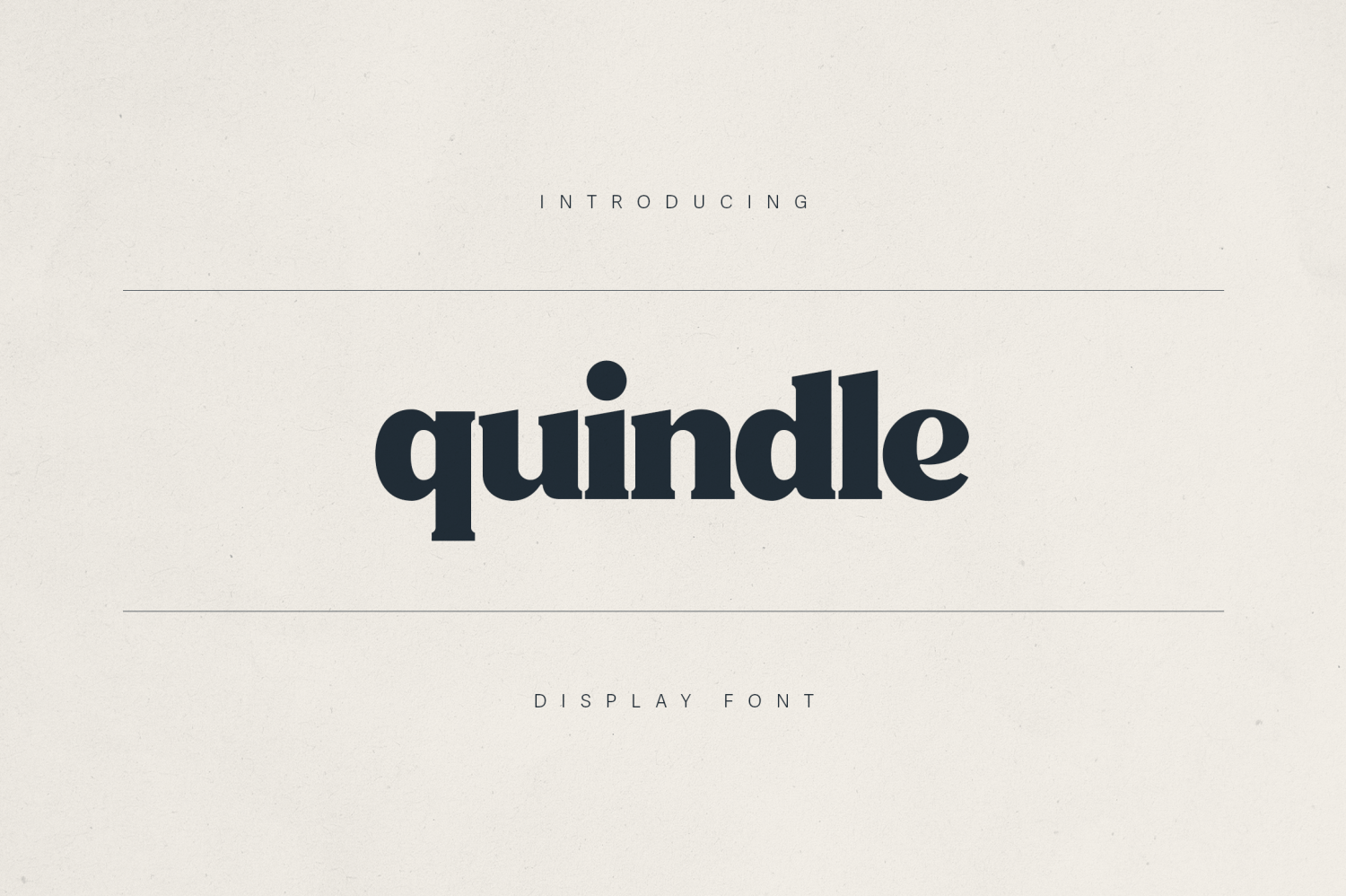 Quindle Font Poster #1