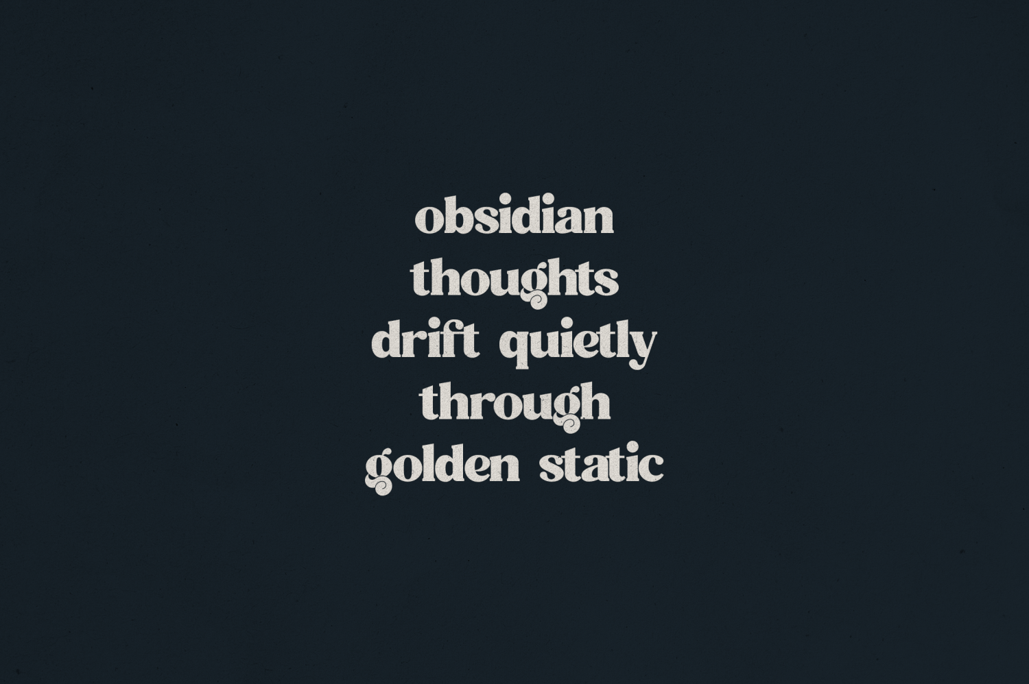Quindle Font Poster #1