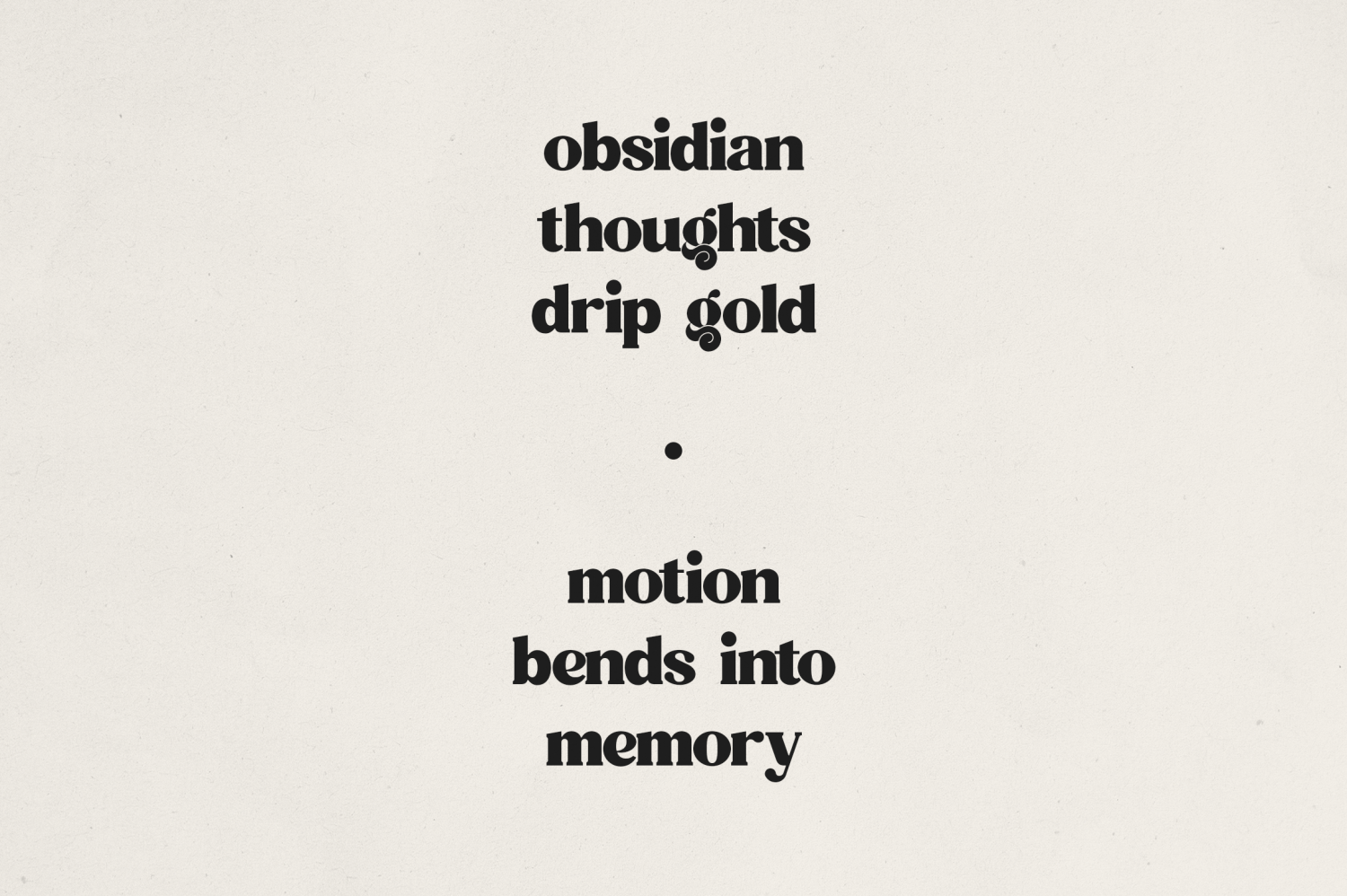 Quindle Font Poster #1