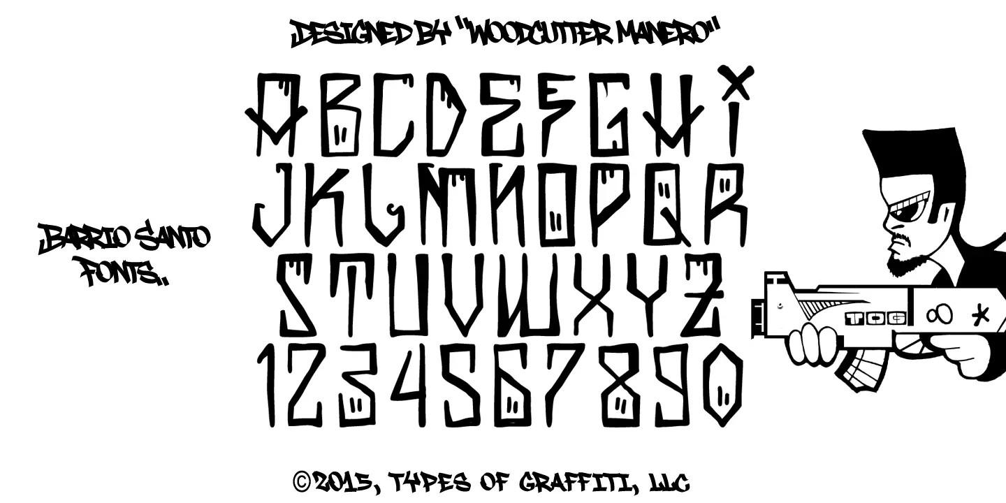 Barrio Santo® Font Family