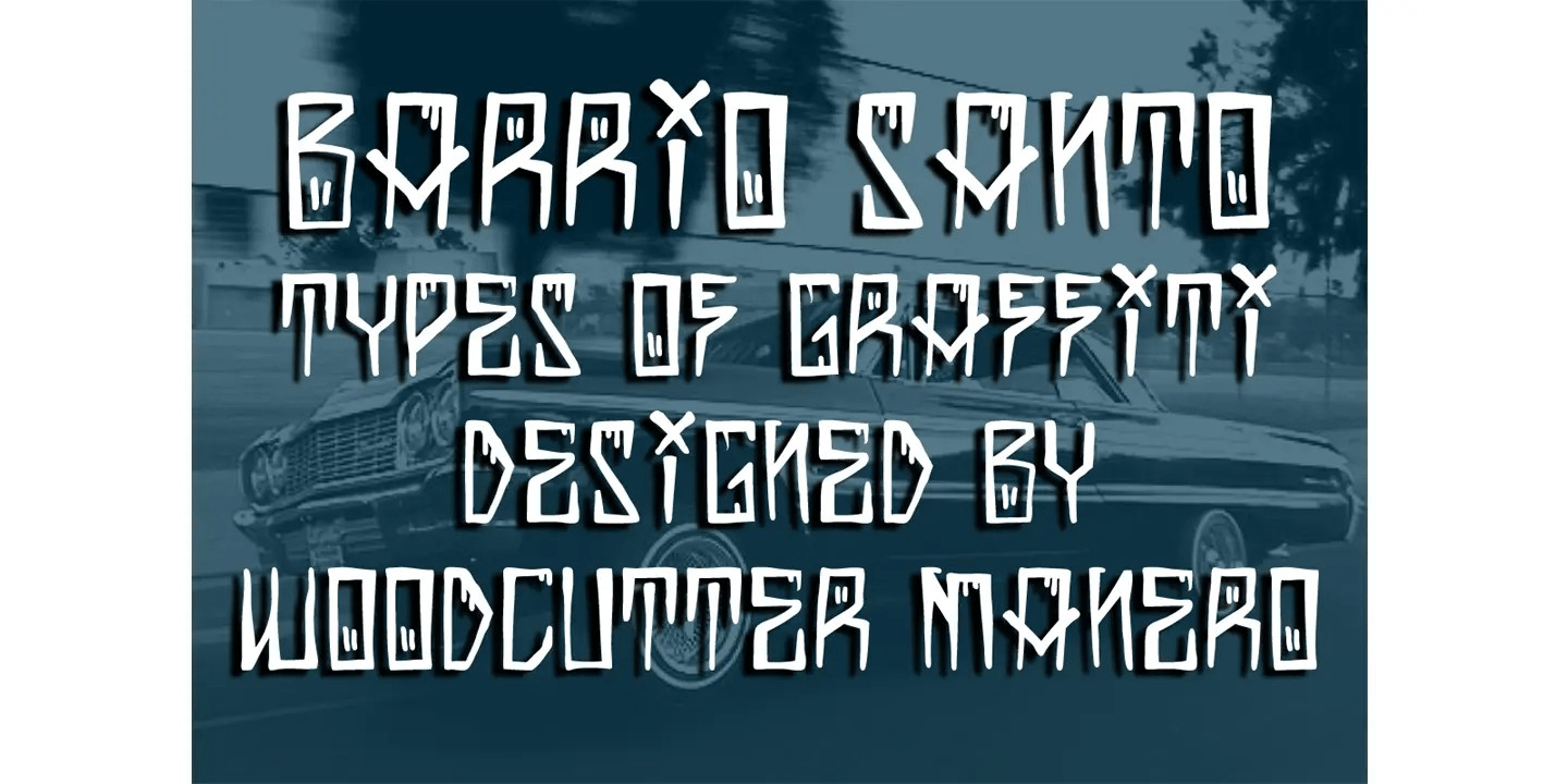 Barrio Santo® Font Family - Poster #3