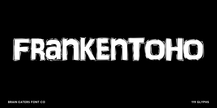 FrankenTOHO Font Poster #1