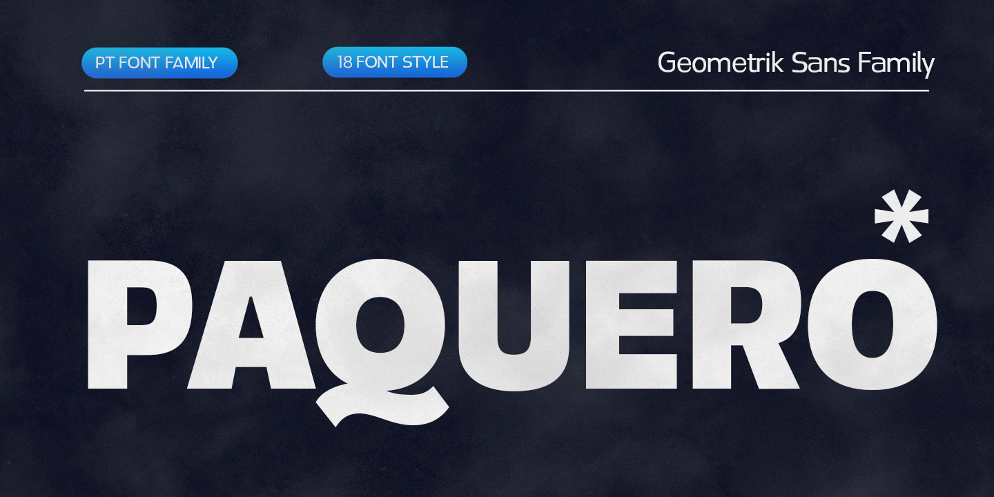 Paquero Font Family Poster