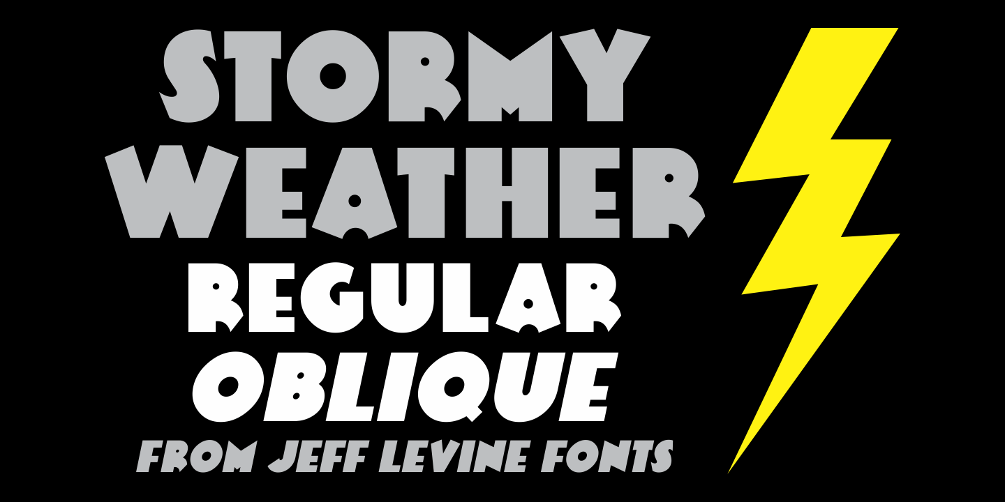 Stormy Weather Font Family Poster