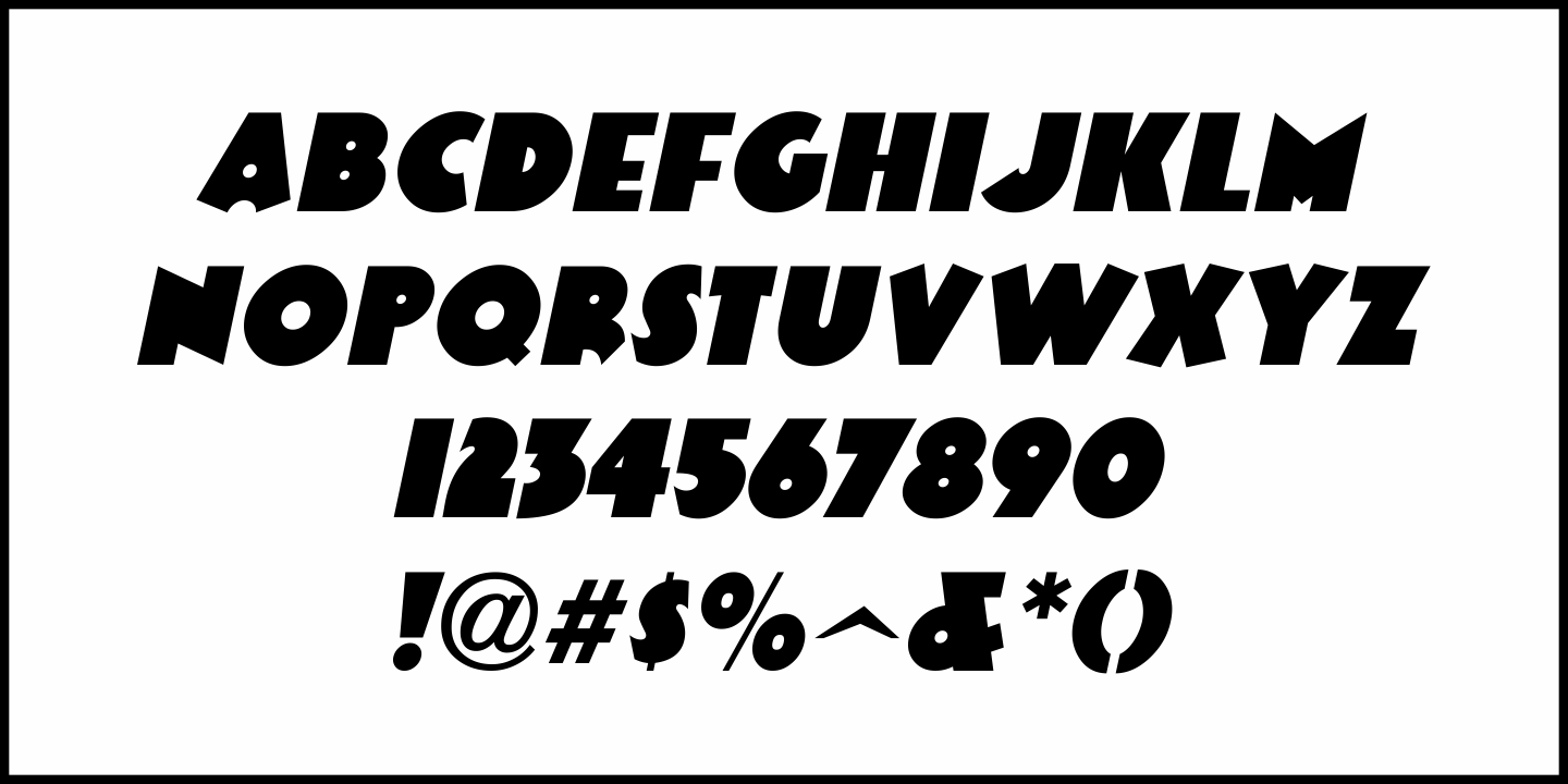 Stormy Weather Font Poster #5