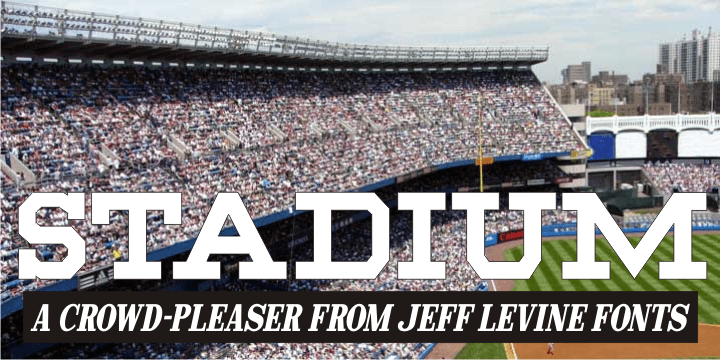 Stadium Font Poster #1