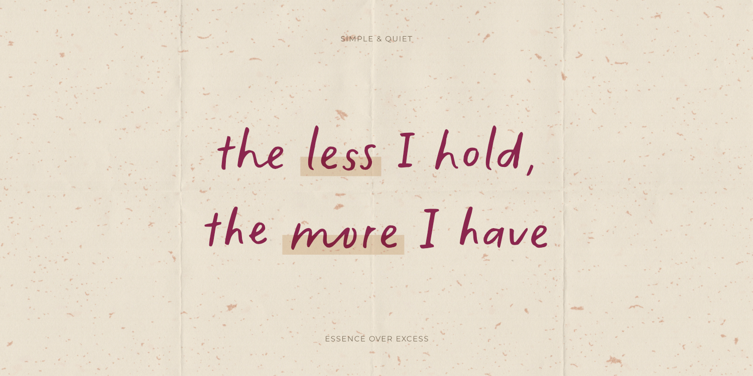 The Minimalist Font Poster #1